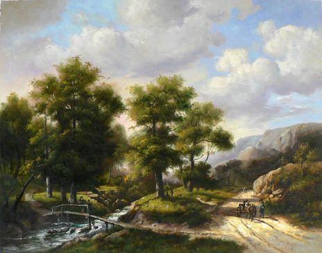 Wandelaars Bij Een Rivier